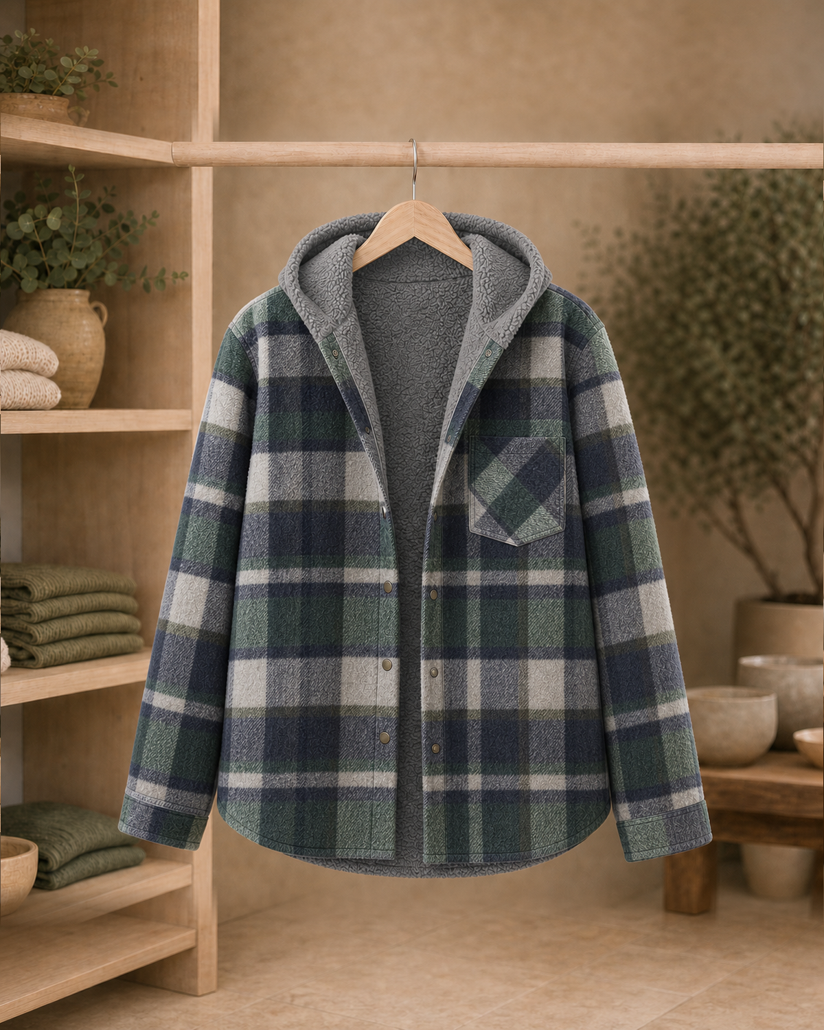 Harper™ | Plaid Sherpa Winter Jacket - Final Collection